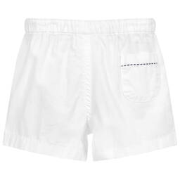 Sunuva-Baby Boys White Cotton Shorts | Childrensalon Outlet