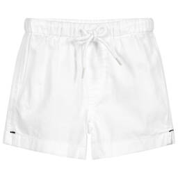 Sunuva-Baby Boys White Cotton Shorts | Childrensalon Outlet