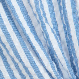 Sunuva-Blue Striped Cotton Shorts | Childrensalon Outlet