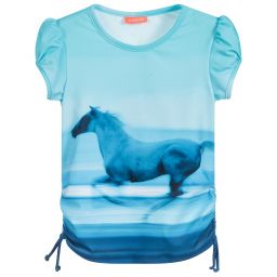 Sunuva-توب واقي من الشمس لون أزرق للبنات +UPF50 | Childrensalon Outlet