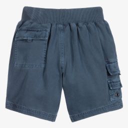 Sunuva-Boys Blue Cotton Cargo Shorts | Childrensalon Outlet