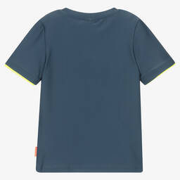 Sunuva-Boys Blue & Yellow Swim Top (UPF 50+) | Childrensalon Outlet