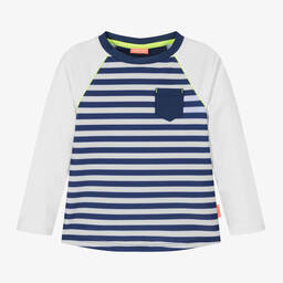 Sunuva-Boys Navy Blue Stripe Swim Top | Childrensalon Outlet