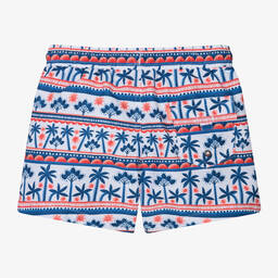 Sunuva-Boys White Palm Tree Swim Shorts | Childrensalon Outlet