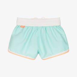 Sunuva-Girls Blue & Orange Swim Shorts (UPF 50+) | Childrensalon Outlet