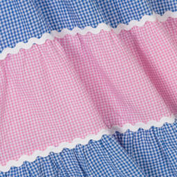 Sunuva-Girls Gingham Pink & Blue Dress | Childrensalon Outlet