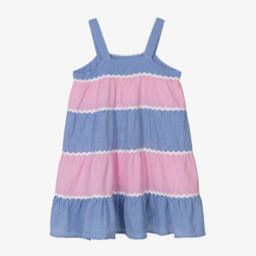 Sunuva-Girls Gingham Pink & Blue Dress | Childrensalon Outlet