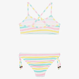 Sunuva-Girls Pink & Blue Striped Bikini (UPF50+) | Childrensalon Outlet