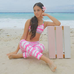 Sunuva-Girls Pink Tie-Dye Beach Leggings | Childrensalon Outlet
