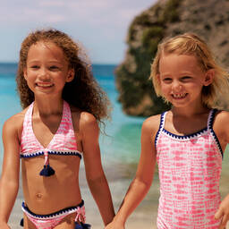 Sunuva-Girls Pink Tie-Dye Swimsuit | Childrensalon Outlet
