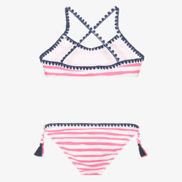 Sunuva-Girls Pink & White Striped Bikini | Childrensalon Outlet