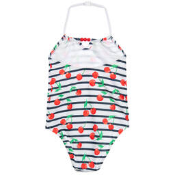 Sunuva-مايّو لون كحلي وأبيض للبنات +UPF50 | Childrensalon Outlet