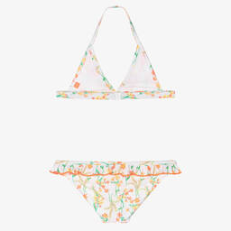 Sunuva-Белое бикини в цветочек для девочек | Childrensalon Outlet