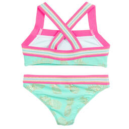 Sunuva-Green & Pink Bikini (UPF50+) | Childrensalon Outlet
