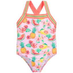 Sunuva-Pink Fruit Swimsuit (UPF50+) | Childrensalon Outlet