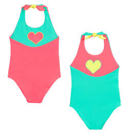 Sunuva-Pink & Green Swimsuit (UPF50+) | Childrensalon Outlet