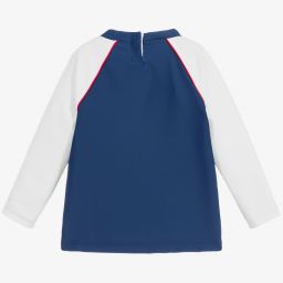 Sunuva-توب واقي من الشمس لون كحلي وأبيض للمواليد +UPF50 | Childrensalon Outlet