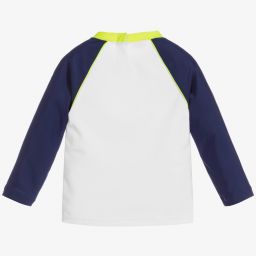 Sunuva-توب واقي من الشمس لون أبيض وكحلي للمواليد +UPF50 | Childrensalon Outlet