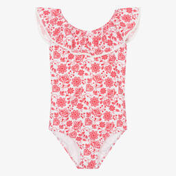 Sunuva-Teen Girls Red Floral Swimsuit | Childrensalon Outlet