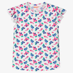 Sunuva-Teen Girls White Berries Swim Top | Childrensalon Outlet
