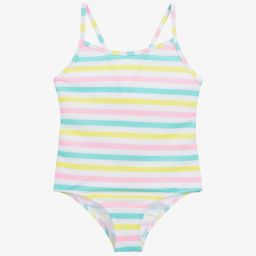 Sunuva-White Stripe Swimsuit (UPF50+) | Childrensalon Outlet