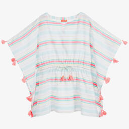 Sunuva-Белое платье-кафтан в полоску | Childrensalon Outlet