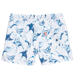 Sunuva-White Swim Shorts (UPF50+) | Childrensalon Outlet