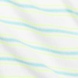 Sunuva-بلاي سوت مزيج قطن تيري مقلم لون أبيض | Childrensalon Outlet