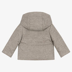 Tartine et Chocolat-Серая хлопковая куртка с капюшоном | Childrensalon Outlet