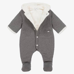Tartine et Chocolat-Серый трикотажный комбинезон для коляски | Childrensalon Outlet