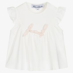 Tartine et Chocolat-Кремовый топ с бантиками для малышек | Childrensalon Outlet