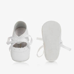 Tartine et Chocolat-حذاء جلد لون أبيض لمرحلة قبل المشي | Childrensalon Outlet