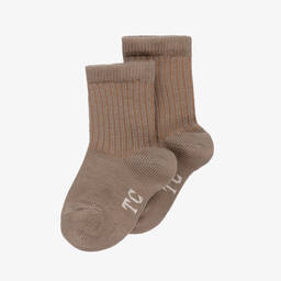 Tartine et Chocolat-Beige Knitted Cotton Socks | Childrensalon Outlet