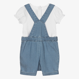 Tartine et Chocolat-Боди и голубой полукомбинезон из шамбре | Childrensalon Outlet