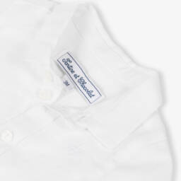 Tartine et Chocolat-Boys Azure & Ivory Linen Ensemble | Childrensalon Outlet