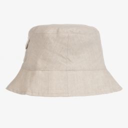 Tartine et Chocolat-Бежевая льняная шапочка для мальчиков | Childrensalon Outlet