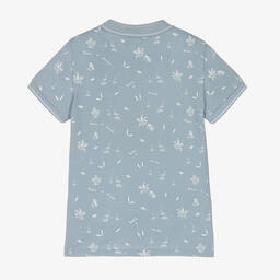 Tartine et Chocolat-Голубая хлопковая рубашка поло | Childrensalon Outlet