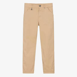 Tartine et Chocolat-بنطلون كلاسيكي بيج قطني للأولاد | Childrensalon Outlet
