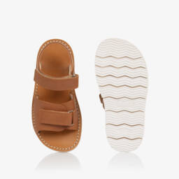 Tartine et Chocolat-أحذية جلدية كلاسيكية بنية للأولاد | Childrensalon Outlet