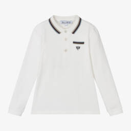 Tartine et Chocolat-قميص بولو قطن لون عاجي للأولاد | Childrensalon Outlet