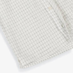 Tartine et Chocolat-Boys Elegant Ivory & Green Shirt | Childrensalon Outlet