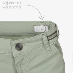 Tartine et Chocolat-Boys Green Cotton Chino Shorts | Childrensalon Outlet