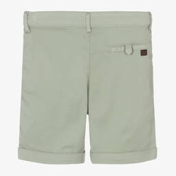 Tartine et Chocolat-Boys Green Cotton Chino Shorts | Childrensalon Outlet