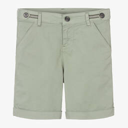 Tartine et Chocolat-Boys Green Cotton Chino Shorts | Childrensalon Outlet
