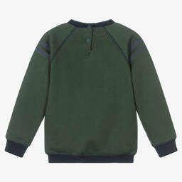 Tartine et Chocolat-تيشيرت قطن لون أخضر داكن للأولاد | Childrensalon Outlet