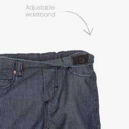 Tartine et Chocolat-طقم بنطلون قطن بوبلين لون عاجي وأزرق | Childrensalon Outlet