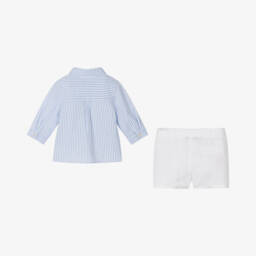 Tartine et Chocolat-طقم أولاد بخطوط فاتحة من القطن والكتان | Childrensalon Outlet