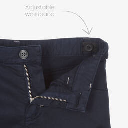 Tartine et Chocolat-بنطلون قطن تويل لون كحلي للأولاد | Childrensalon Outlet