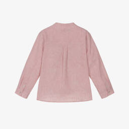 Tartine et Chocolat-قميص أولاد بخطوط صدئة من مزيج الكتان | Childrensalon Outlet