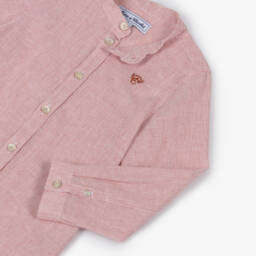 Tartine et Chocolat-قميص أولاد بخطوط صدئة من مزيج الكتان | Childrensalon Outlet